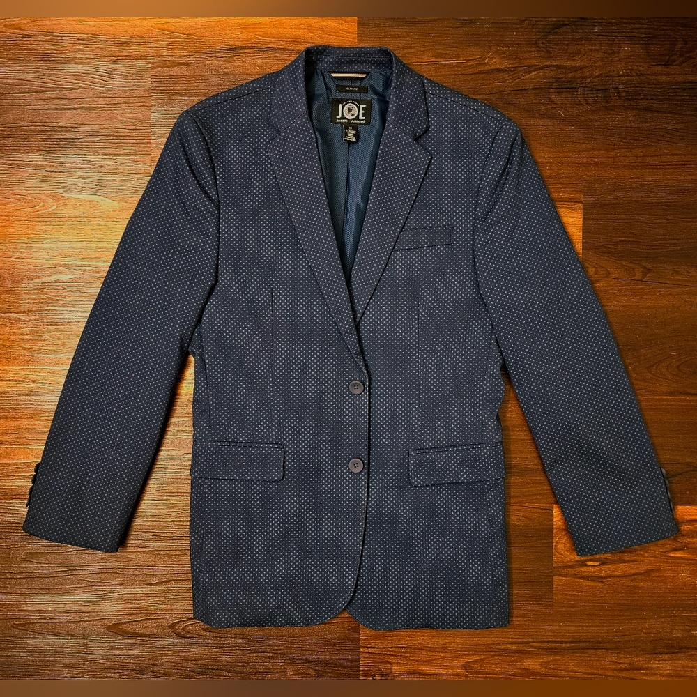 Joseph Abboud Navy Blue Slim Fit Size M Cotton Blend Blazer